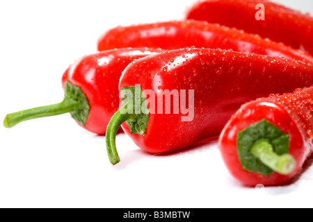 Red peppers, close up Stock Photo