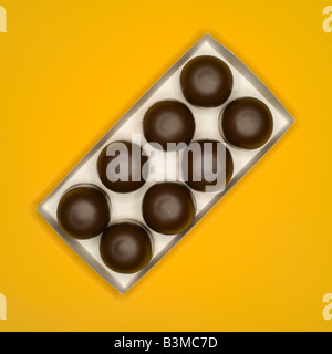 Chocolate confectionary, traditional German candy, elevated view Stock Photo