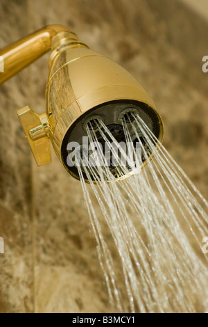 Water flowing from shower in the bathroom Stock Photo - Alamy