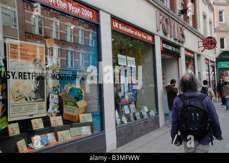 Foyles bookshop in Charing Cross Road London England Stock Photo