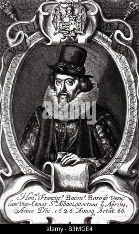 FRANCIS BACON  English philosopher and statesman 1561 to 1626 Stock Photo