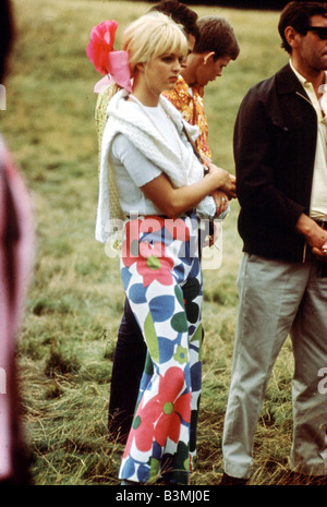 FLOWER POWER gathering in San Francisco in 1967 Stock Photo