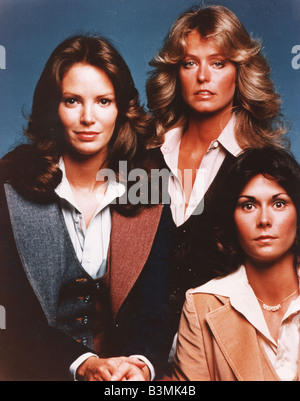 CHARLIE'S ANGELS  US TV series with from left Jacklyn Smith, Farah Fawcett and Kate Jackson Stock Photo