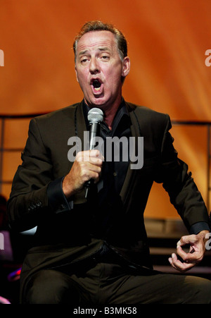 Comedian Michael Barrymore back on stage in London September 2003 comeback stand up live performing mirrorpix Stock Photo
