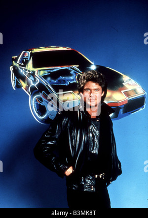 KNIGHT RIDER  MCA/Universal TV series 1982 to 1986 with David Hasselhoff and his KITT car Stock Photo