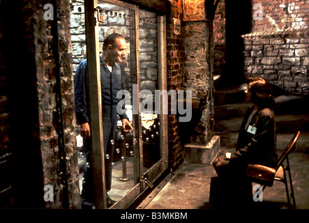 SILENCE OF THE LAMBS 1990 Rank/Orion with Jodie Foster and Anthony Hopkins Stock Photo