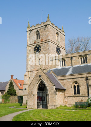 Warsop Church at Church Warsop near Mansfield, Nottinghamshire England ...