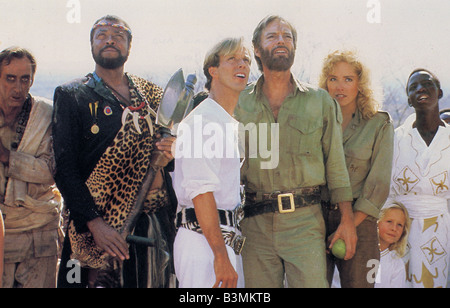 ALLAN QUARTERMAIN AND THE LOST CITY OF GOLD  1987 Cannon film with Richard Chamberlain Stock Photo