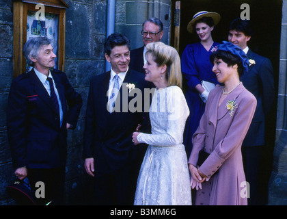 Scene from TV programme Take The High Road March 1991 Stock Photo