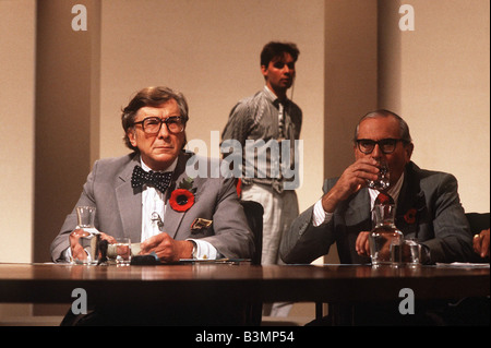 Sir Robin Day TV Presenter of BBC TV Programme Question Time Stock Photo