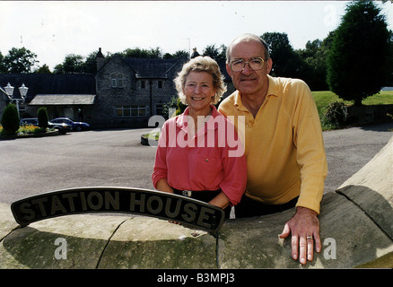 bowen jim presenter tv alamy outside wife