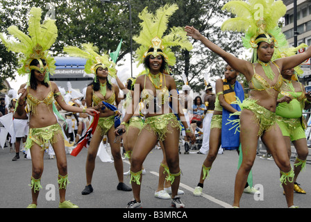 Performers at Notting Hill Carnival 2008 Stock Photo