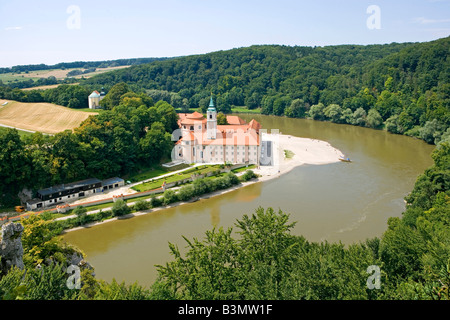 Deutschland, Bayern, Kloster Weltenburg, Weltenburg monestry in Altmuhl Valley Franconia danube river Bavaria germany Stock Photo