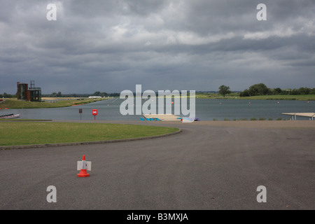 Dorney Lake, Eton College Rowing Centre with the Competition Lake used as a venue for the 2012 London Olympic Games,