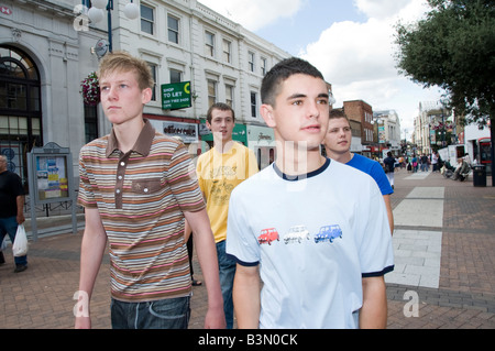 Teenage boys in Street Model Released Stock Photo