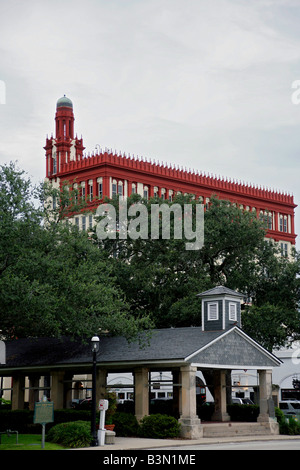 The plaza and Old Slave Market in St. Augustine, Florida Stock Photo