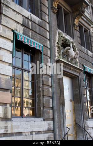 Smart formal and expensive restaurant ' La Maison du Cynge' located at 9 Grand Place in Brussels Belgium Stock Photo