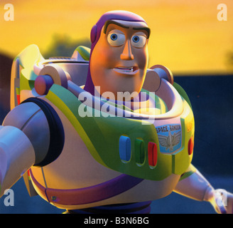 TOY STORY 1995 Buena Vista/Walt Disney/Pixar animated film with Buzz Lightyear voiced by Tim Allen Stock Photo