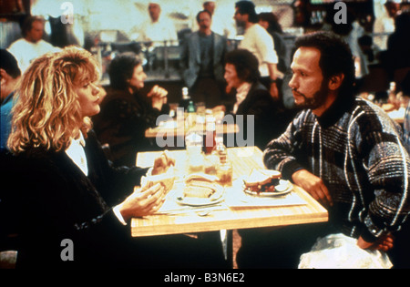 WHEN HARRY MET SALLY  1989 Palace/Castle Rock film with Meg Ryan and Billy Crystal Stock Photo