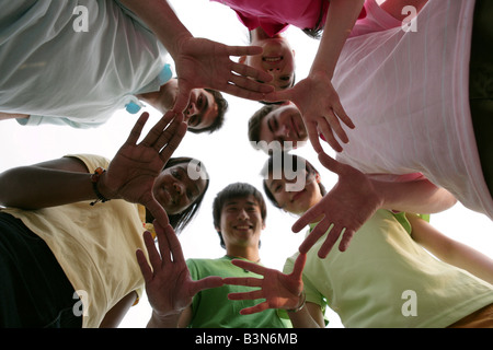 people from different countries being together,beijing,china Stock Photo