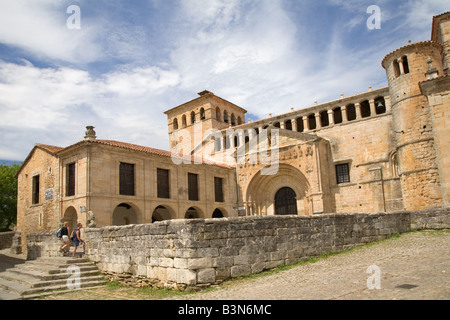 Colegiate de Santa Juliana in Santillana del Mar in the north of Spain Cantabria Stock Photo