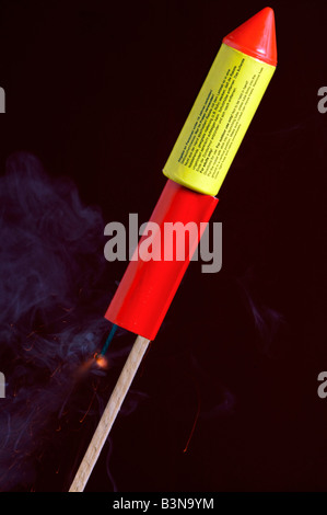 Firework rocket, close up Stock Photo