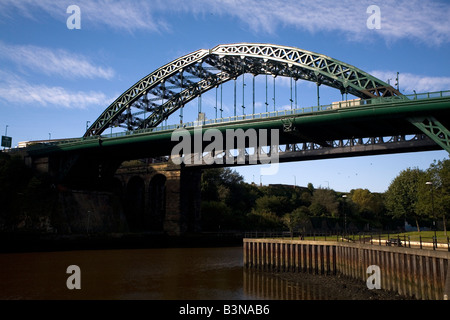 Wearmouth Bridge in Sunderland, England. Stock Photo