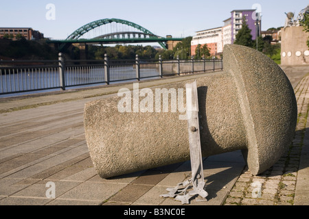 A sculpture in Sunderland, England. It stands on the Riverside Sculpture Trail. Stock Photo