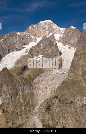 The Mont Blanc massif from Val Ferret valley in Italy Stock Photo - Alamy
