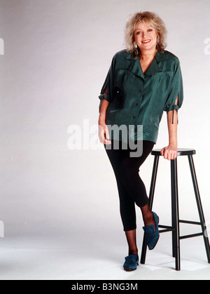 Anne Nightingale Radio Disc Jockey and TV Presenter 1990 mirrorpix Stock Photo