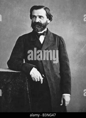 GIUSEPPE VERDI Italian operatic composer 1813 to 1901 here about 1860 Stock Photo