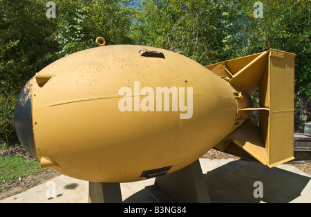 Texas Hill Country Fredericksburg National Museum of the Pacific War Fat Man atomic bomb assembly full size mockup Stock Photo