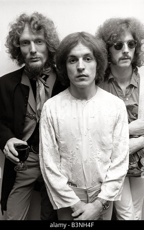 CREAM UK rock group in October 1967.From Ginger Baker, Jack Bruce and Eric Clapton Stock Photo