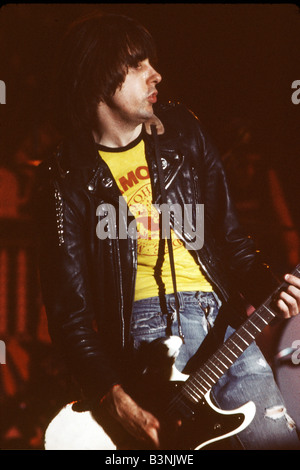 RAMONES US rock group in 1980 with Johnny Ramone Stock Photo