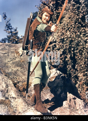 THE ADVENTURES OF ROBIN HOOD  1938 Warner film with Errol Flynn Stock Photo