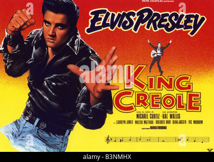 KING CREOLE  Poster for 1958 Paramount film with Elvis Presley Stock Photo