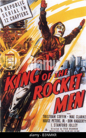 KING OF THE ROCKET MEN Poster for 1949 Republic film Stock Photo