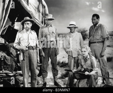 KING SOLOMON'S MINES 1937 Gainsborough film with Anna Lee  and Paul Robeson far right Stock Photo