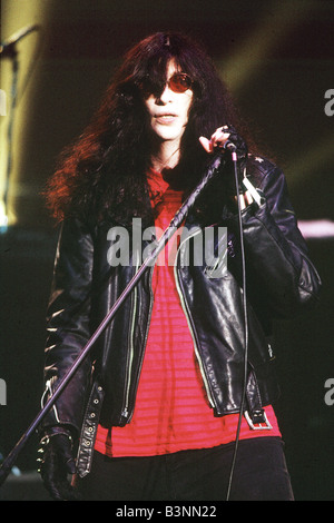 RAMONES  US rock group in 1980 with Joey Ramone Stock Photo