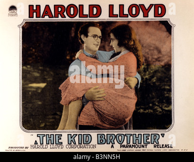 THE KID BROTHER  1927 Paramount silent film with Harold Lloyd and Jobyna Ralston Stock Photo