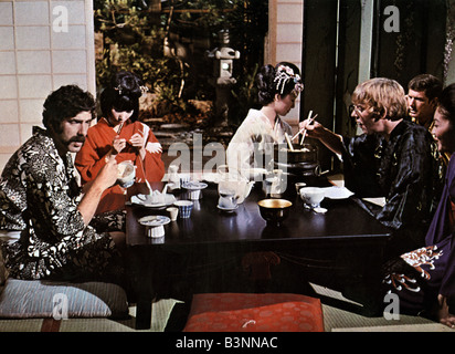 M.A.S.H. 1970 TCF film version of the TV series with Elliott Gould at left and Donald Sutherland at righjt Stock Photo