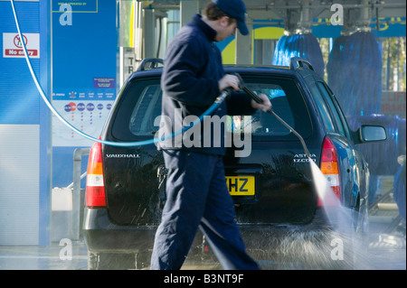 A car wash in Carlisle Cumbria UK Stock Photo