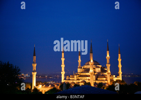 May 2008 - The Blue Mosque or in its Turkish name Sultan Ahmet Camii Istanbul Turkey Stock Photo