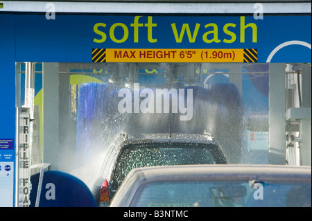 A car wash in Carlisle Cumbria UK Stock Photo