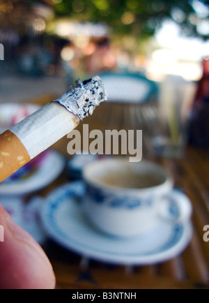 coffee and a cigarette in the morning cigarettes: Research sheds new light on nicotine and brew Morning coffee and a cigarette.