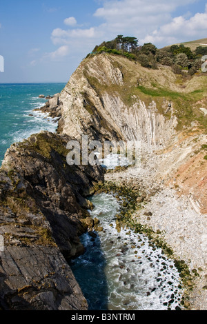 Stair Hole near Lulworth Cove in Dorset, UK Stock Photo
