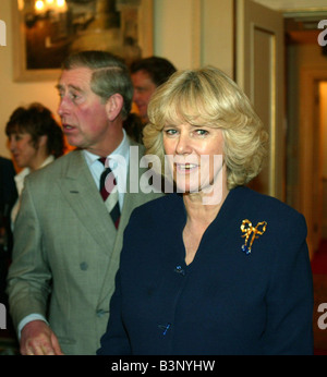 Prince Charles and Camilla Parker Bowles at the launch of the Mirror s Pride of Britain Awards February 2005 Stock Photo