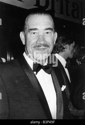 General Adolf Galland German WW2 pilot at the London Premiere of the film The Battle of Britain September 1969 Stock Photo