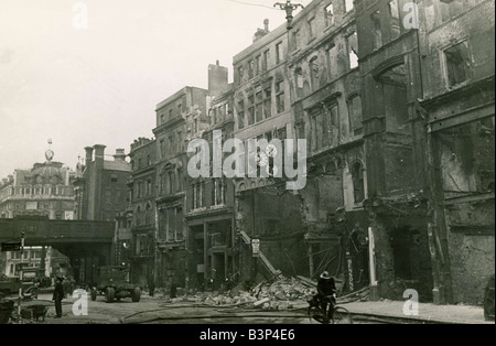 Blitz Taken from the German word Blitzkrieg lightning war this was the British name for the Luftwaffe s sustained night attacks Stock Photo