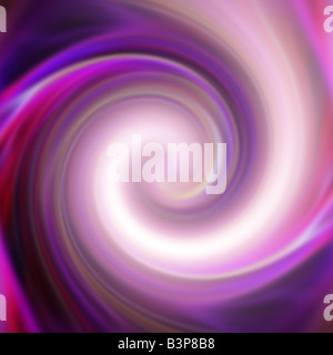 A spiraling vortex background illustration swirling towards a central vortex Stock Photo